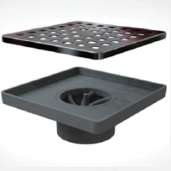 Квадратный душевой трап MAKOFIX